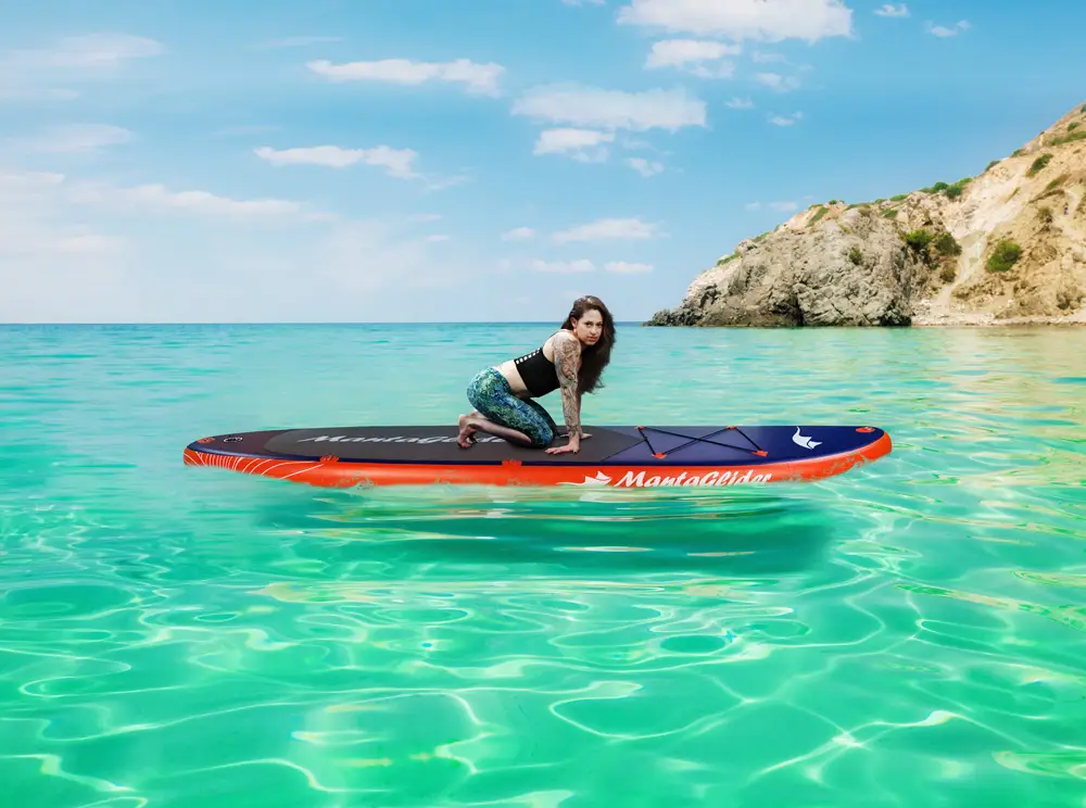 Orange-Blue MantaGlider 11' Foot Inflatable SUP Board - Image 3