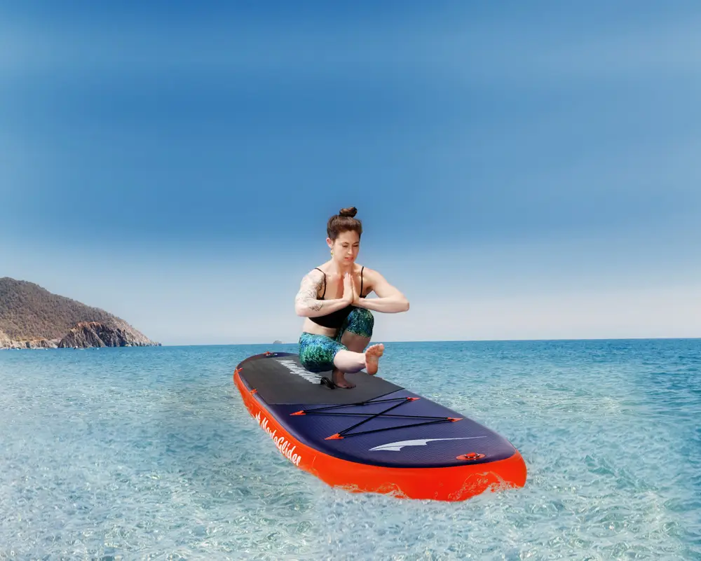 Orange-Blue MantaGlider 11' Foot Inflatable SUP Board - Image 2